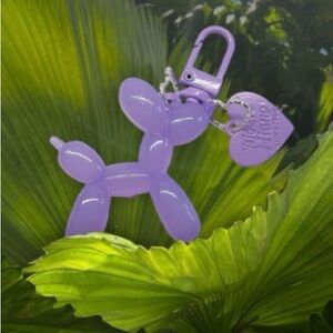NWOT Purple Balloon Dog Purse charm or Keychain